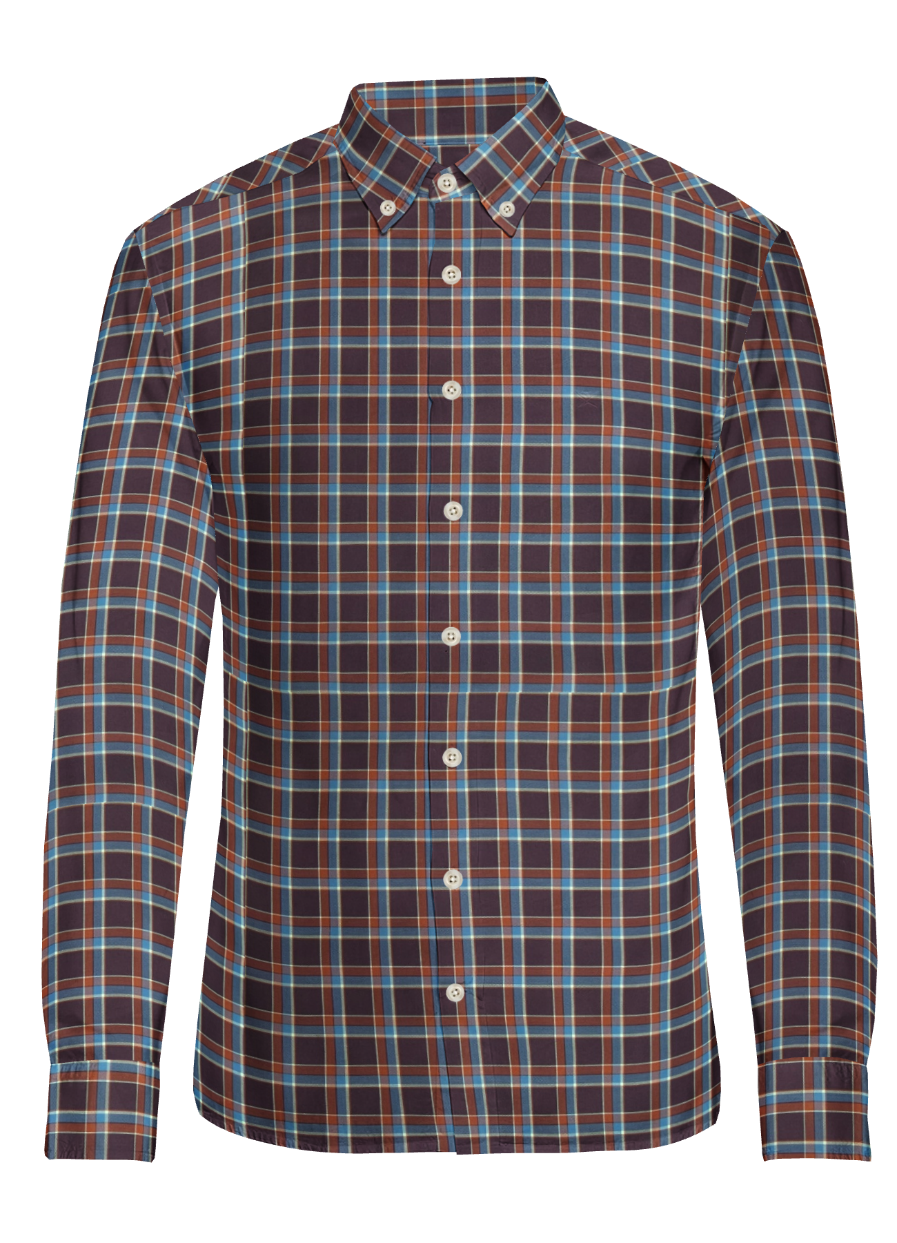 B.O. PURE COTTON TRIO COLOUR CHECKS SHIRT